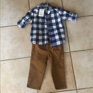 Carters dress shirt and pants